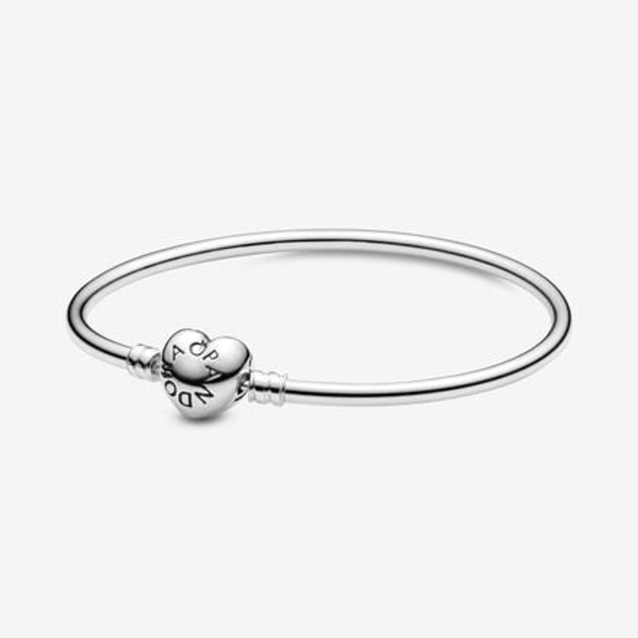 Bracciali Pandora | Bracciale Rigido Con Chiusura A Cuore