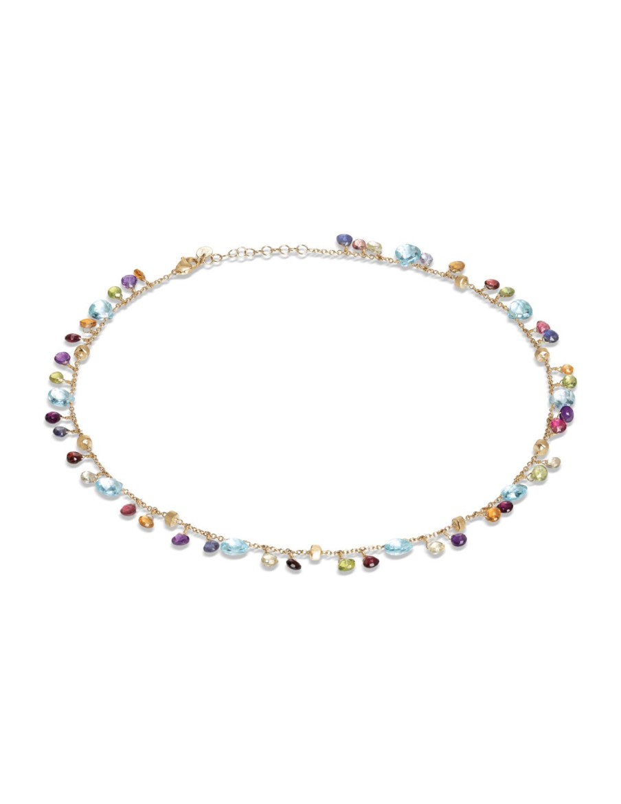 Collane E Pendenti Marco Bicego | Collier Con Gemme Multicolore E Catena Regolabile Paradise