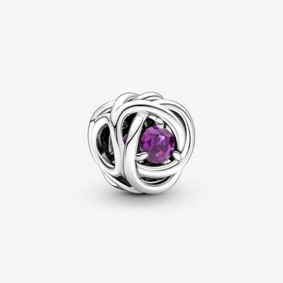 Charms Pandora | Charm Cerchio Eterno Viola Febbraio