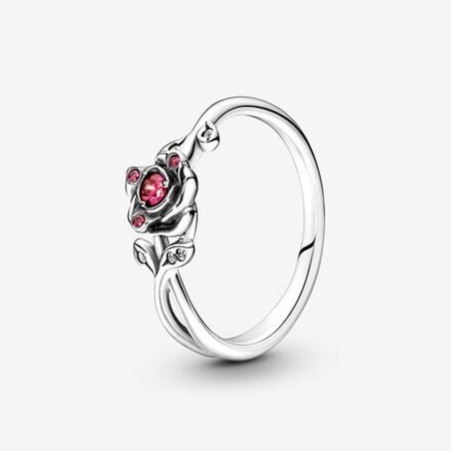 Anelli Pandora | Disney, La Bella E La Bestia, Anello Rosa Incantata