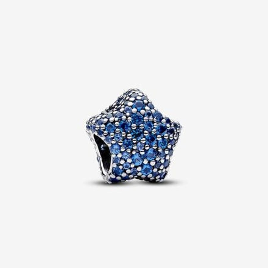 Charms Pandora | Charm Stella Pave Blu