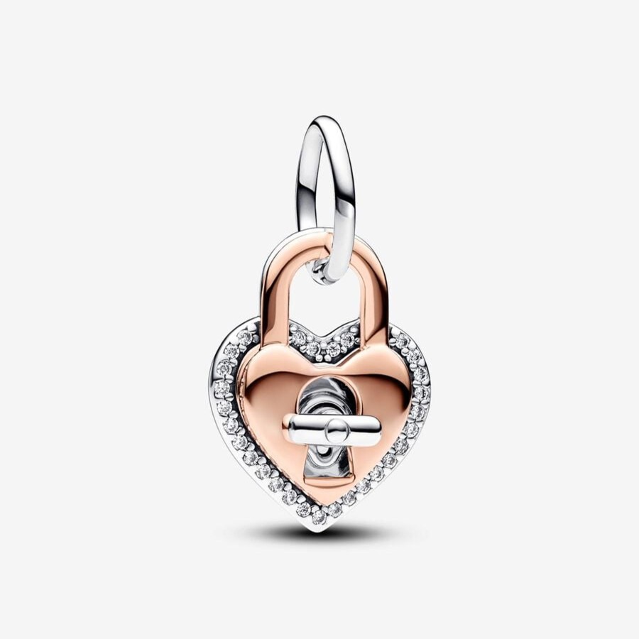 Charms Pandora | Charm Pendente Lucchetto "True Love"