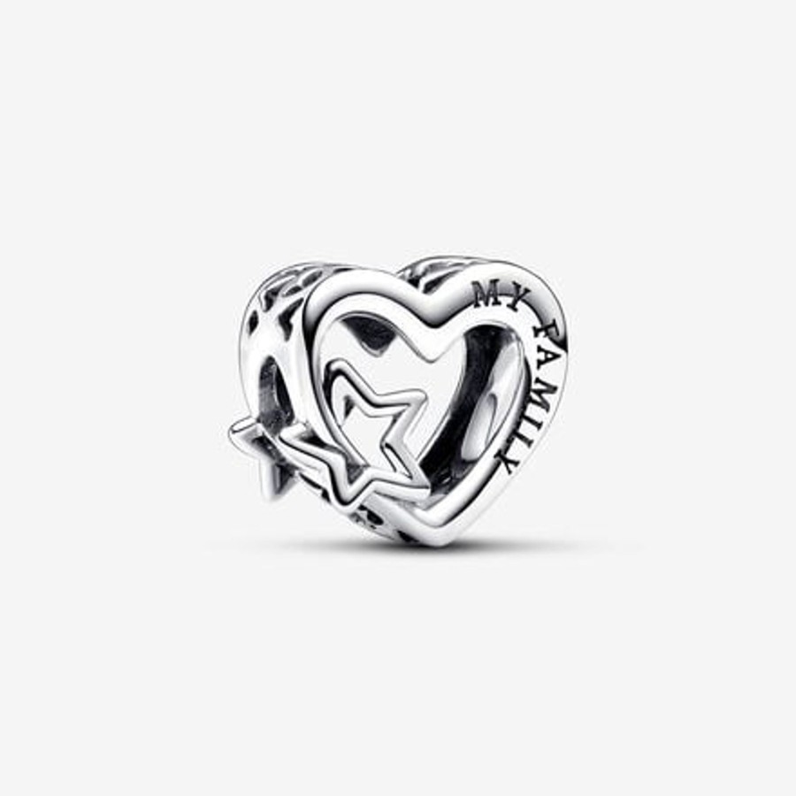 Charms Pandora | Charm Openwork Cuore Con Stella