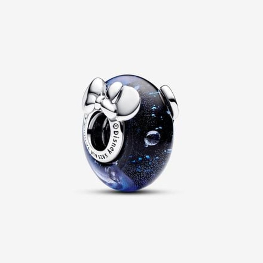 Charms Pandora | Disney, Mickey E Minnie, Vetro Di Murano Blu