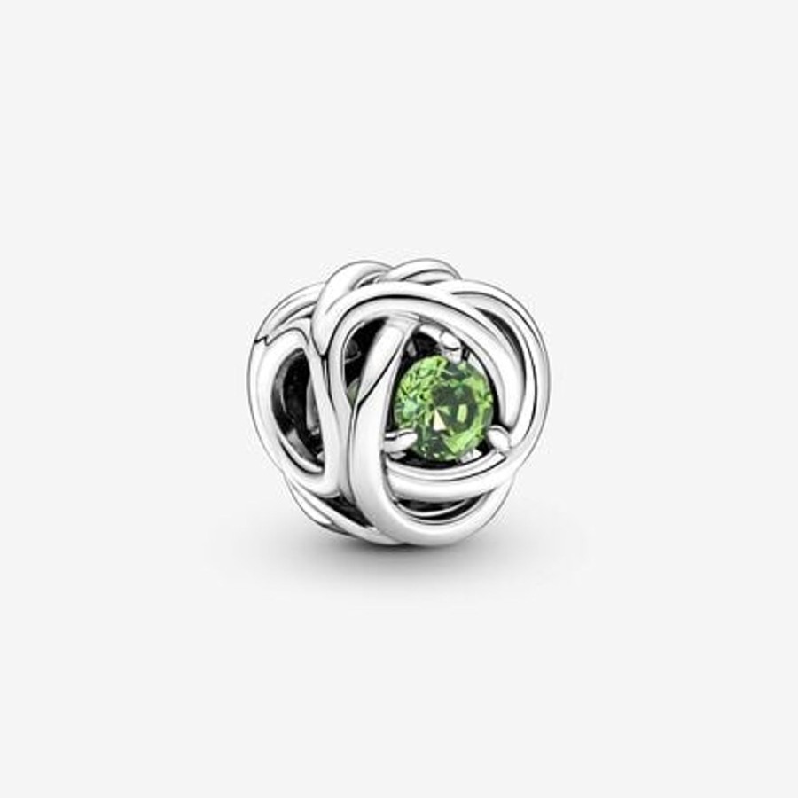 Charms Pandora | Charm Cerchio Eterno Verde Agosto