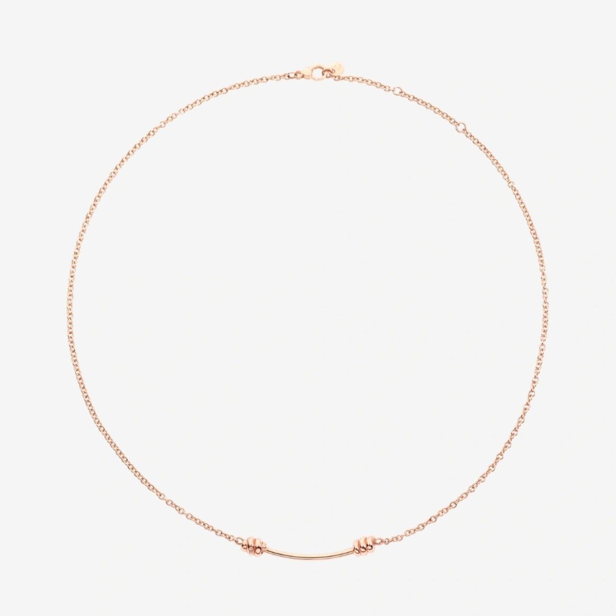 Collane E Pendenti DoDo | Collana Nodo Oro Rosa 42 Cm