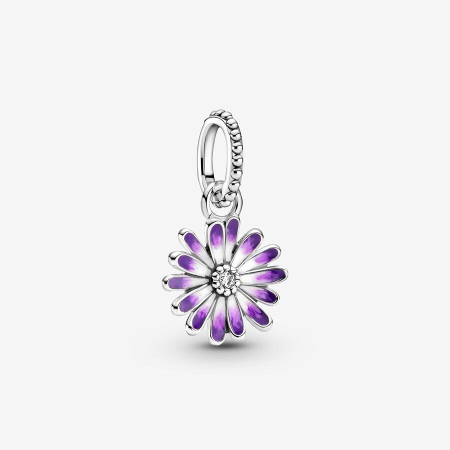 Charms Pandora | Charm Pendente Margherita Viola