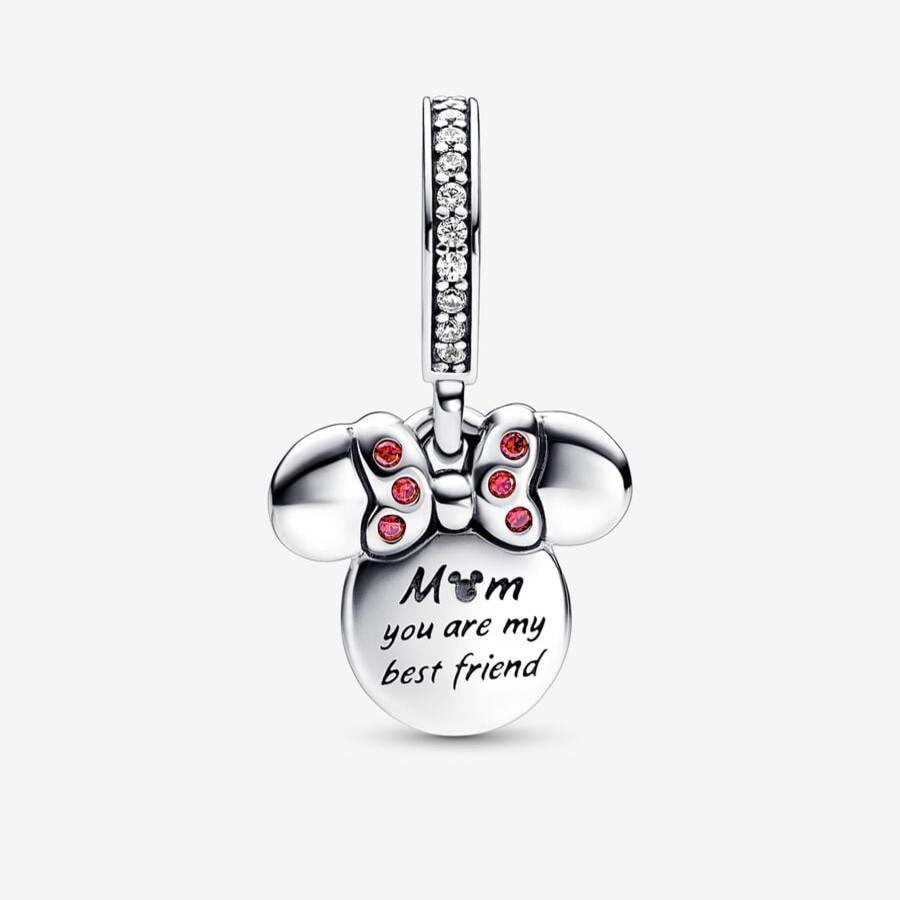 Charms Pandora | Disney, Minnie, Pendente "Mom You Are My Best Friend"