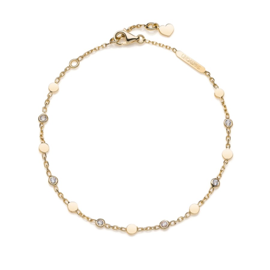 Bracciali Unoaerre italian jewellery | Bracciale In Oro Con Diamanti E Dischetti