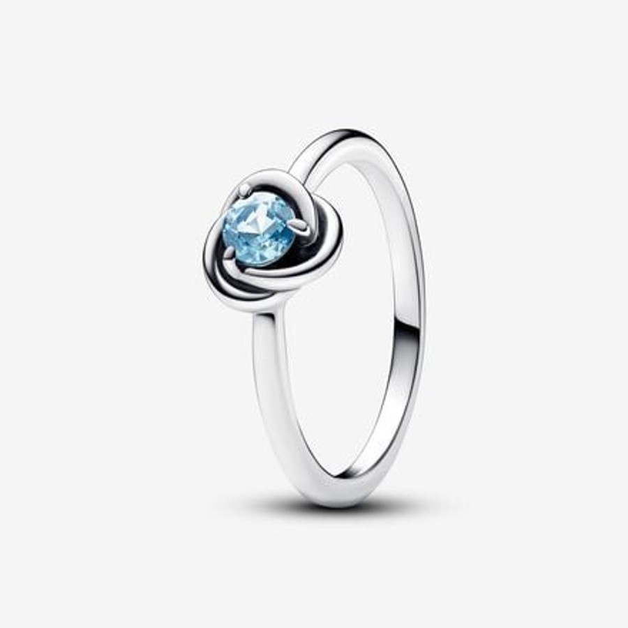 Anelli Pandora | Anello Cerchio Eterno Azzurro