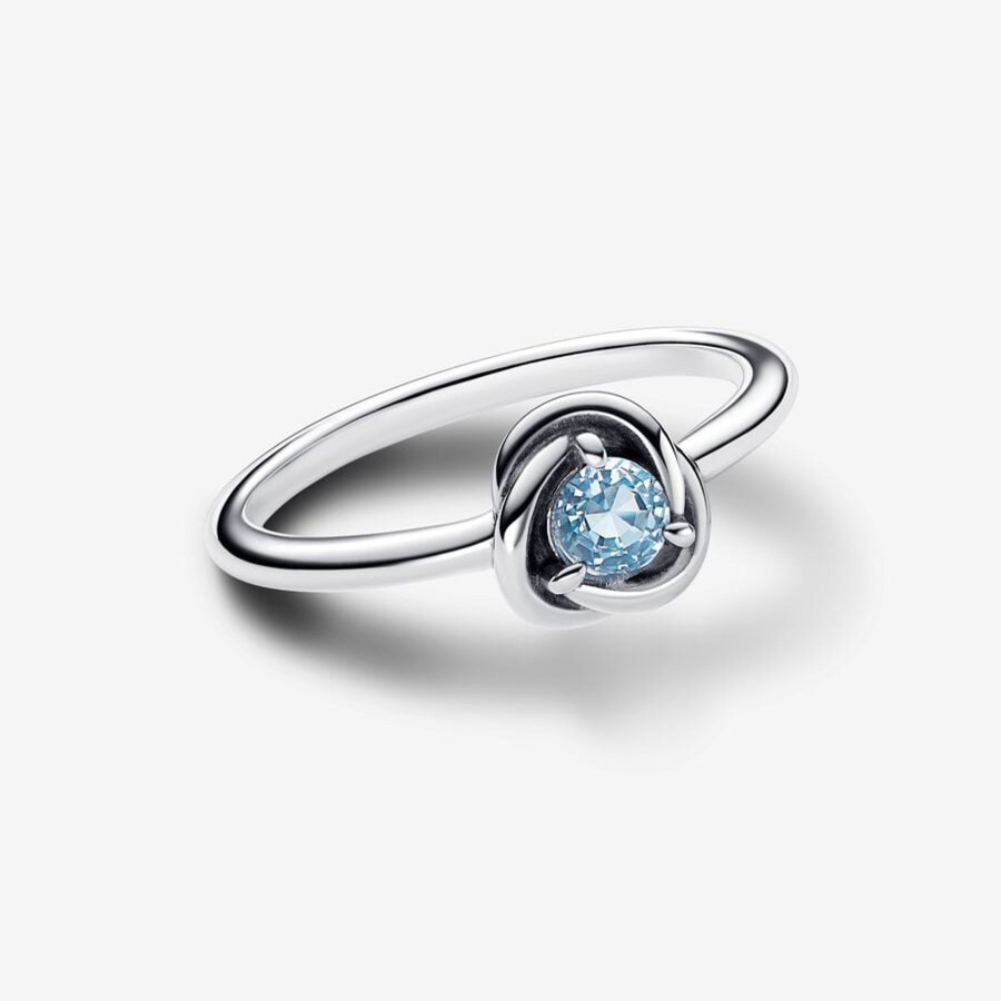 Anelli Pandora | Anello Cerchio Eterno Azzurro