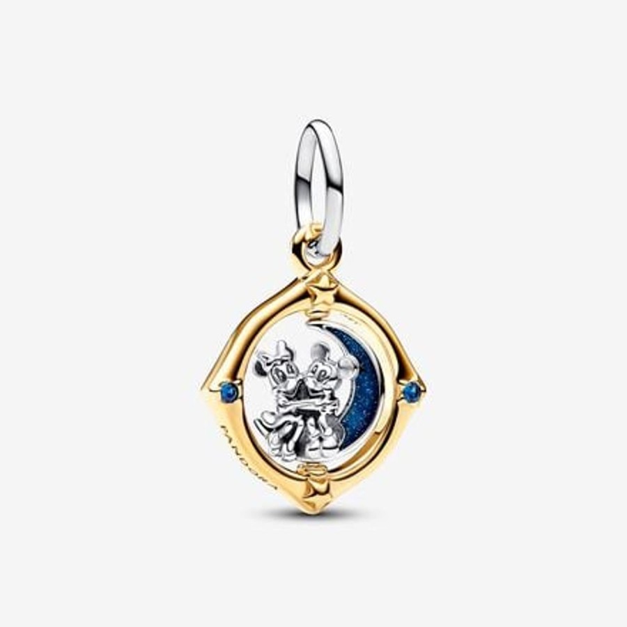 Charms Pandora | Disney, Pendente Mickey Mouse E Minnie Sulla Luna