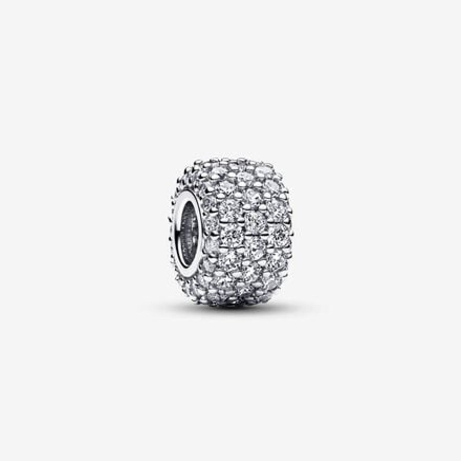 Charms Pandora | Charm Pave Fascia Tripla