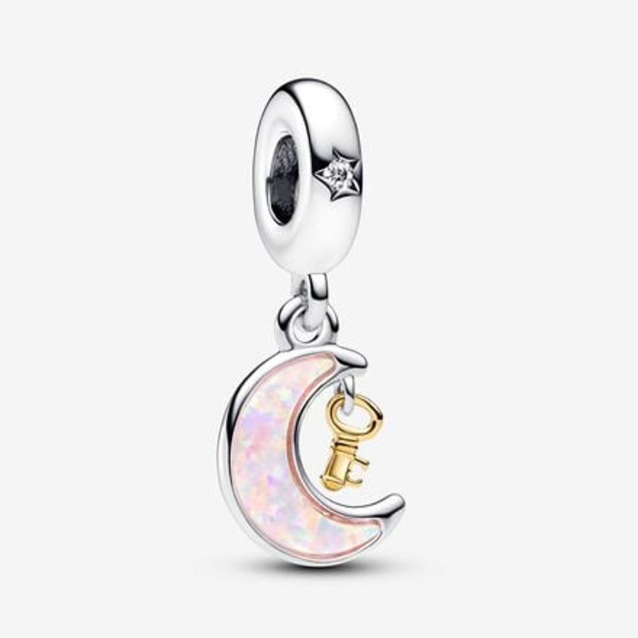 Charms Pandora | Charm Pendente Chiave Della Luna