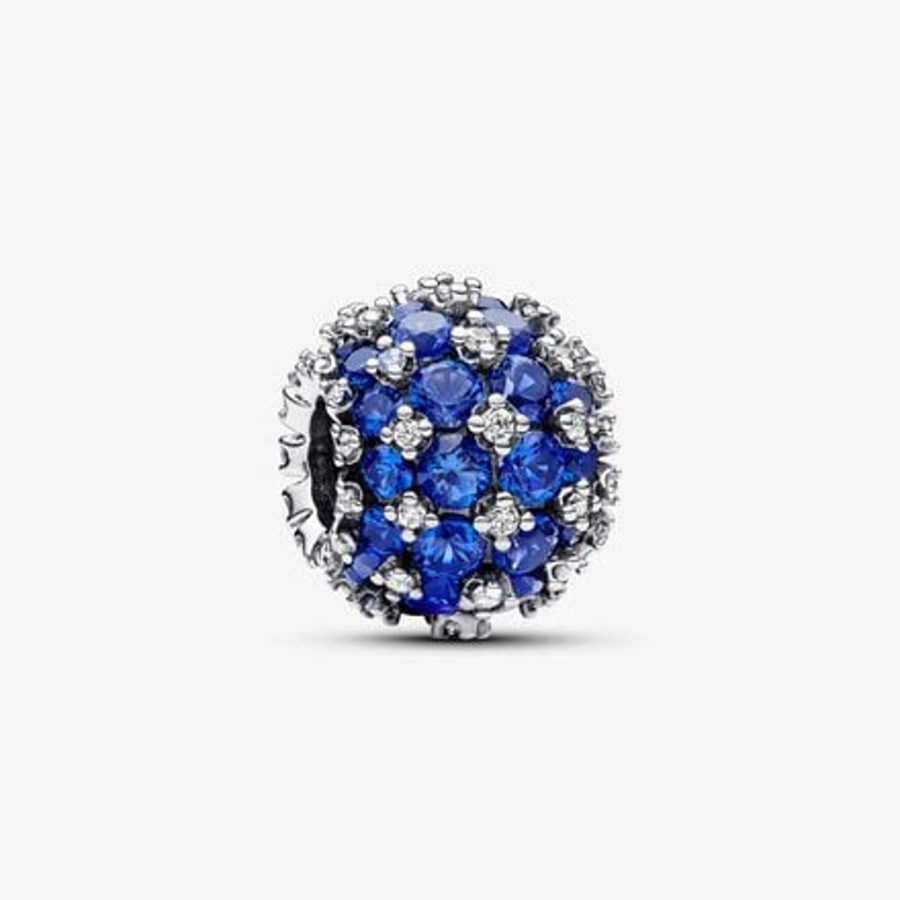 Charms Pandora | Charm Pave Pietre Luminose Blu